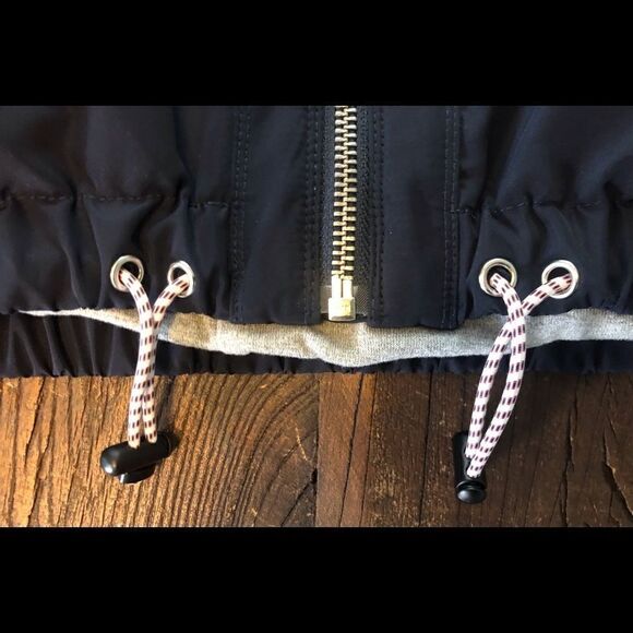 EUC Athleta Navy Blue Chill Bomber Sporty Jacket - Picture 7 of 15